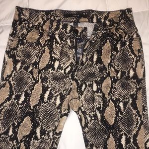 UNIQ snakeskin pants
